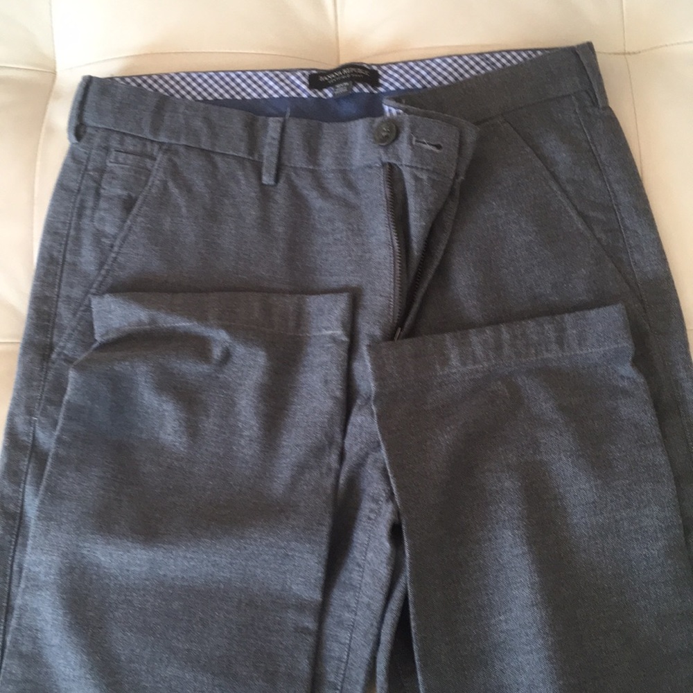 Charcoal grey herringbone pants 32x29
